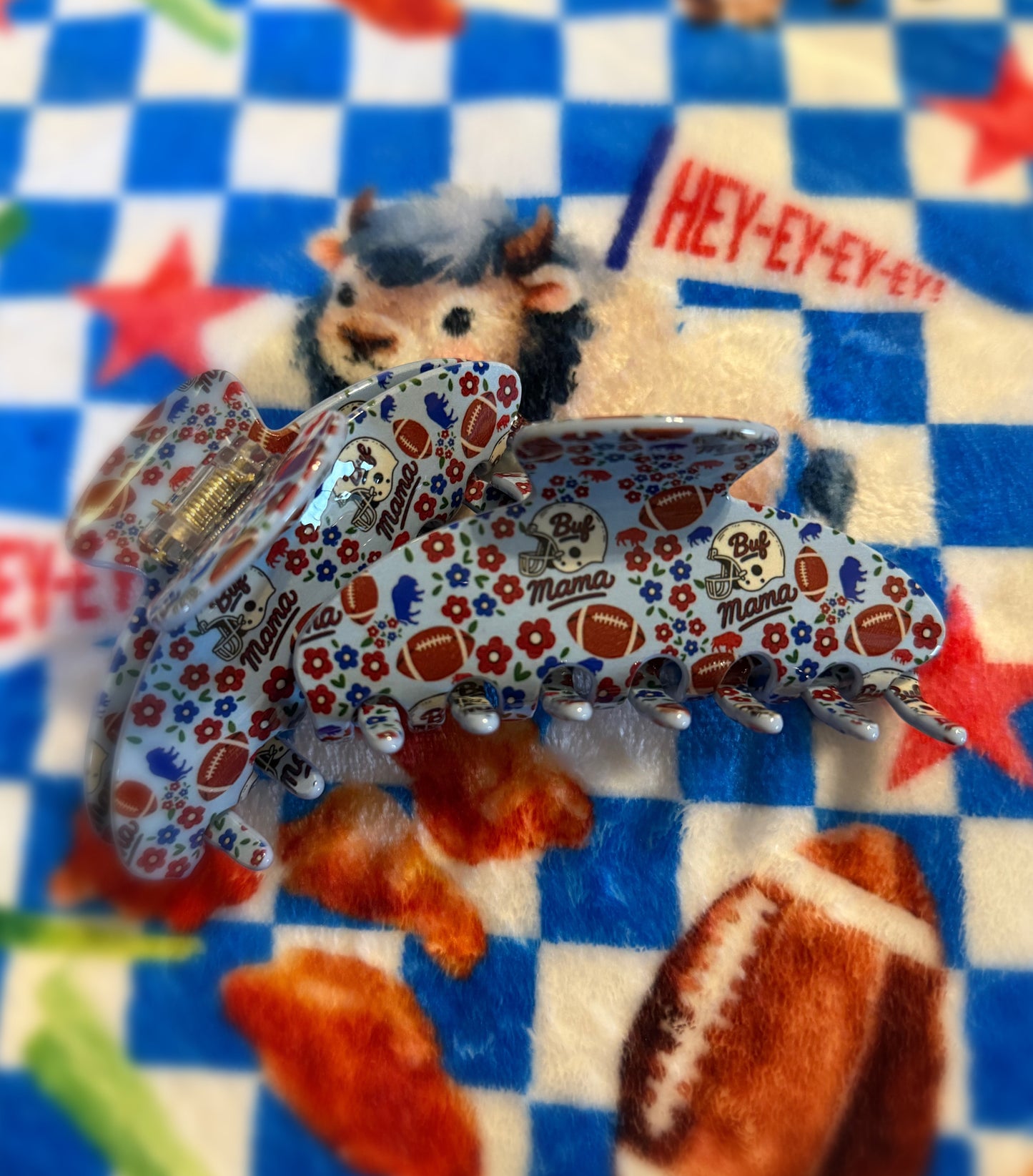 Buf Mama Floral Claw Clip