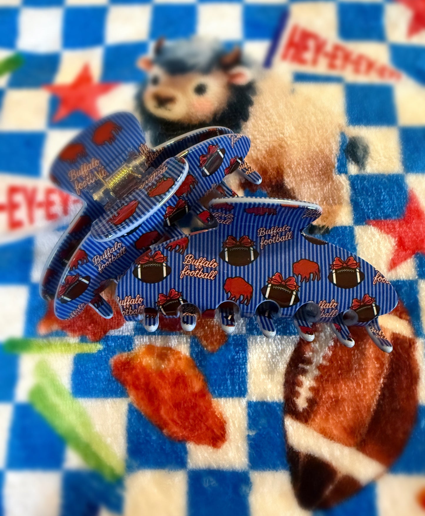 Buffaloes & Bows Claw Clip